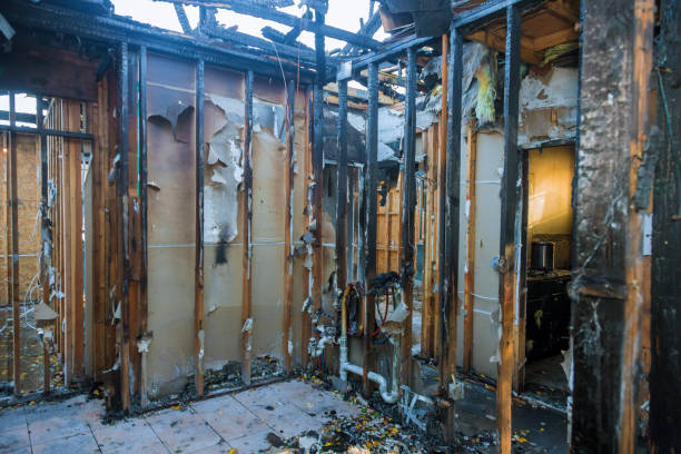 Professional Emergency Fire Cleanup technician working in Bellevue, OH